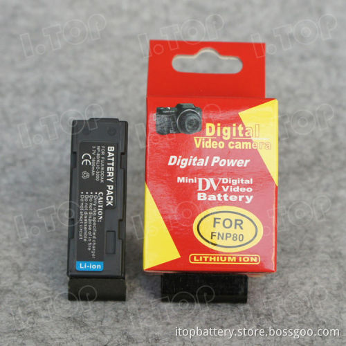 Camera battery replacement for FUJIFILM NP-80 / KLIC-3000, 3.7V 1600mAh,18 months warranty